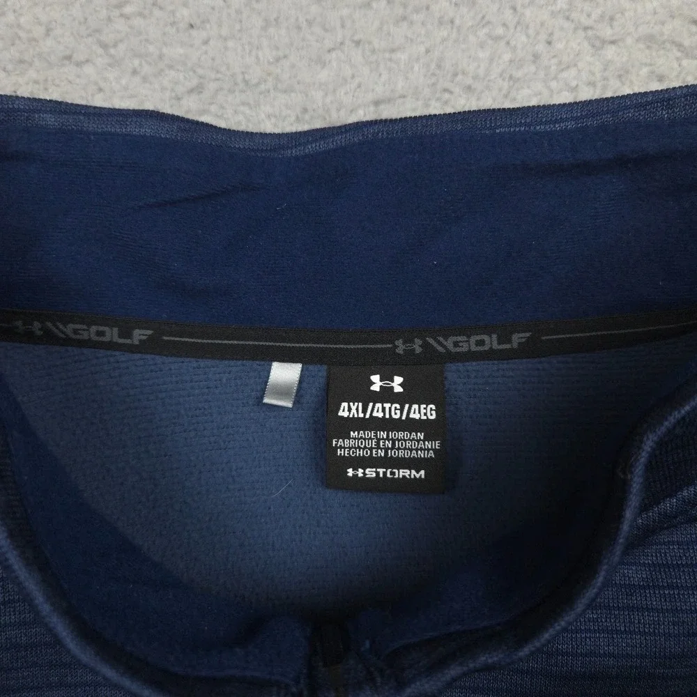 Under Armour Golf‎ Storm SweaterFleece 1/4 Zip Pullover Mens 4XL Navy Blue